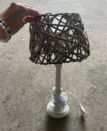 Lampe en rotin 