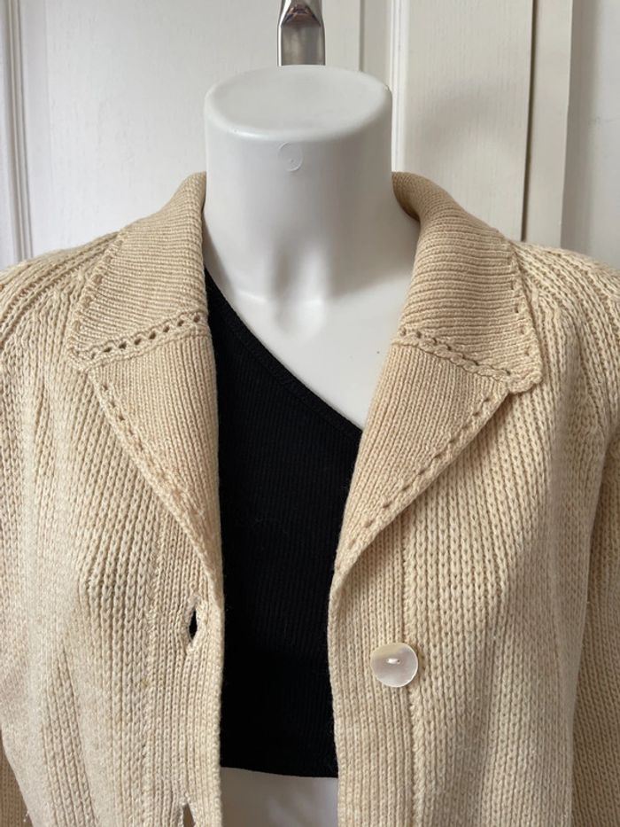 Pull / gilet beige crème - photo numéro 8