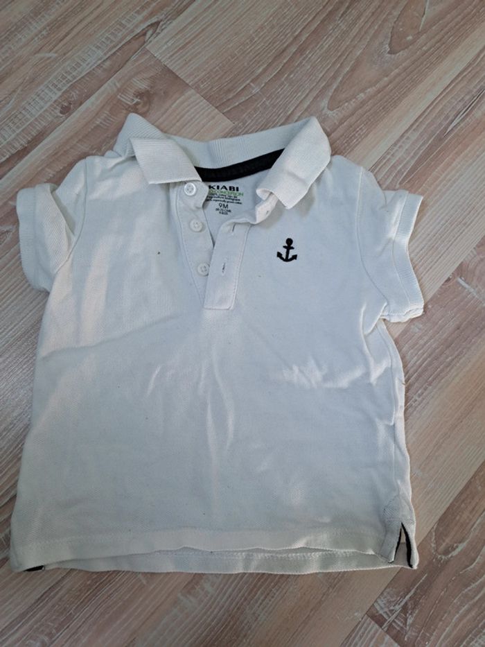 Polo blanc 9 mois Kiabi