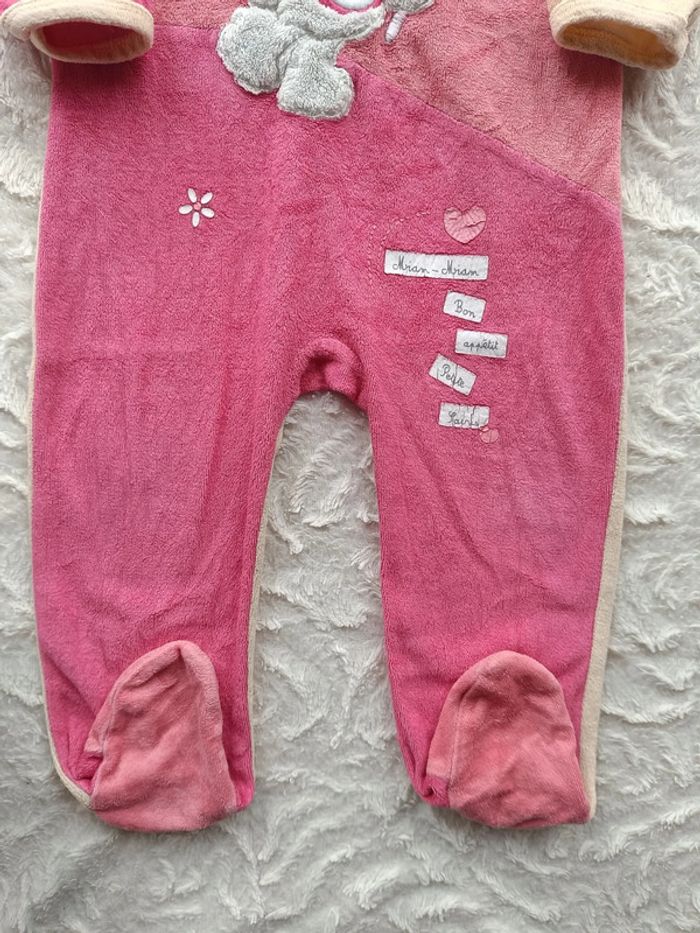 Pyjama grenouillère velours Fille 18 mois souris Tissaia - photo numéro 5