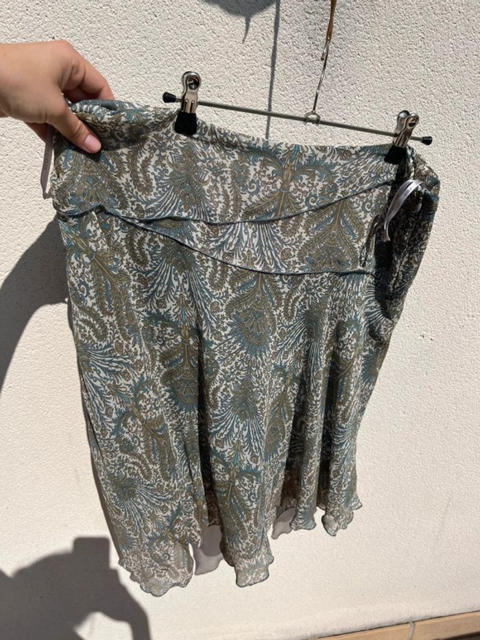 Jupe legere imprimé baroque y2k - cute print skirt bohemian vibe - photo numéro 14