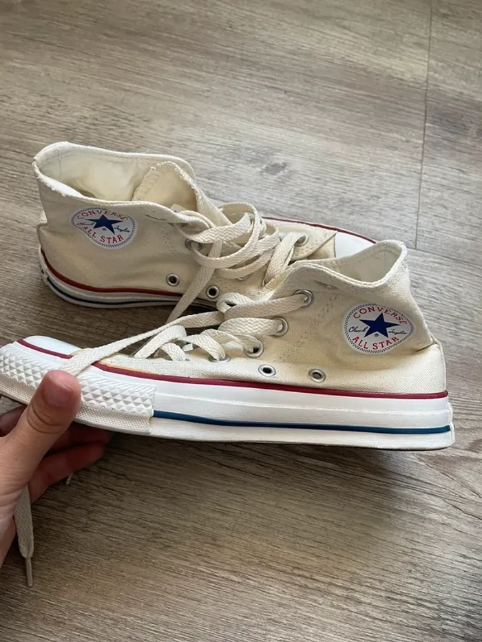 Basket haute Converse Beige - pointure 36 - photo numéro 2
