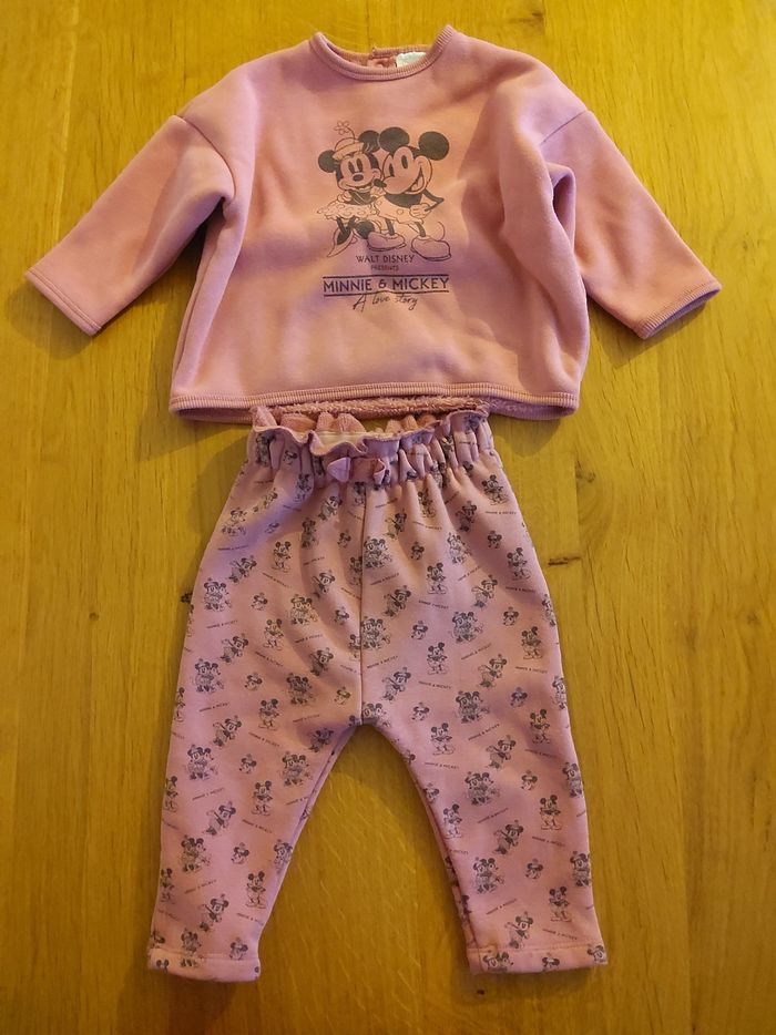 Ensemble Mickey Minnie sweat large et son pantalon