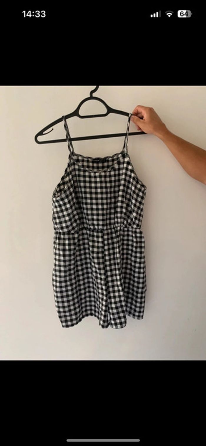 Combi short à carreaux SHEIN