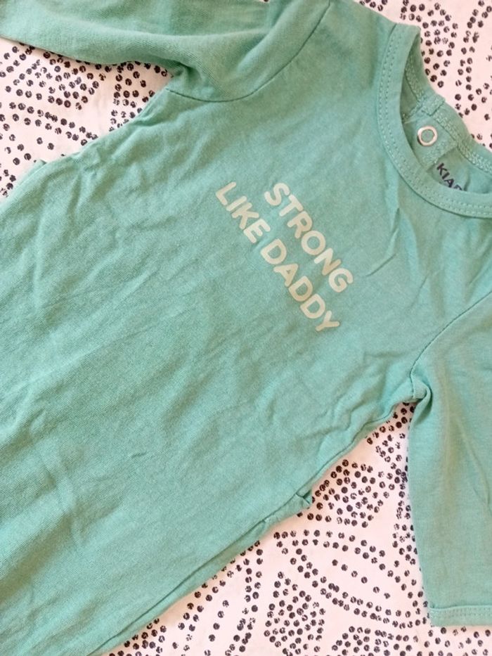 Pyjama léger 1mois Kiabi 💚🤍 - photo numéro 3