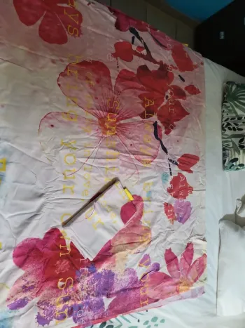Parue de lit 1 personne florale
