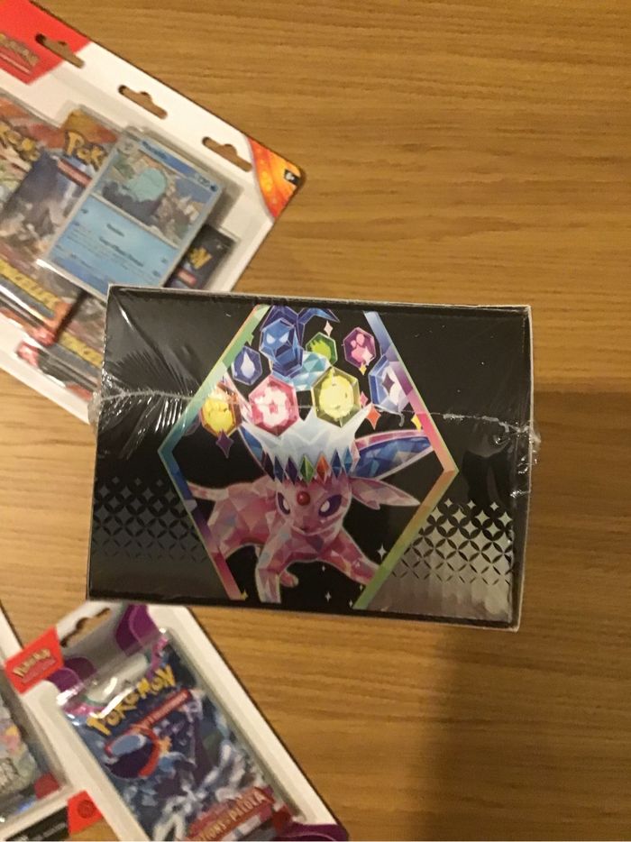 Lot items scellés cartes Pokémon étincelles déferlantes évolutions prismatiques couronne stellaire boosters - photo numéro 6