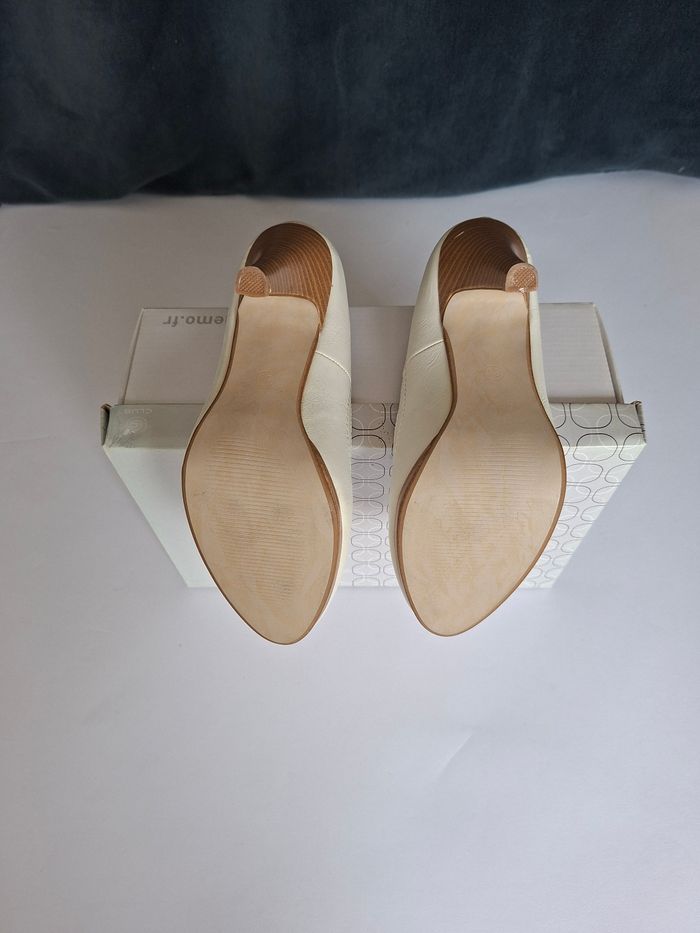 Escarpins blancs Gemo – taille 38 - photo numéro 5