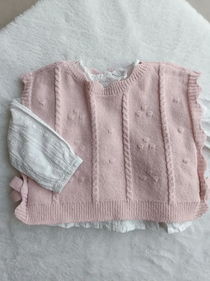 Pull chemise 2 en 1 bébé fille - photo numéro 2