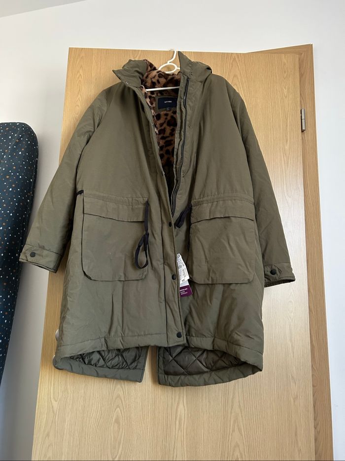 Veste hiver kaki léopard XXL - photo numéro 2