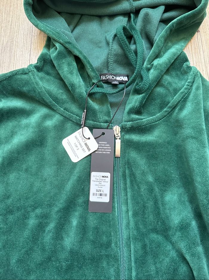 Ensemble veste et jogging  vert femme L neuf - photo numéro 3