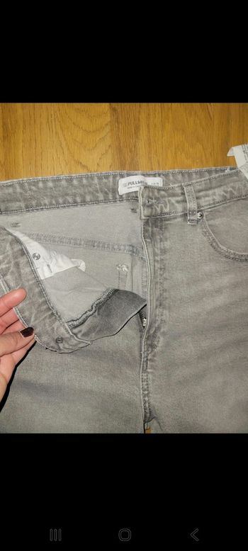 Jean droit Gris Pull&bear