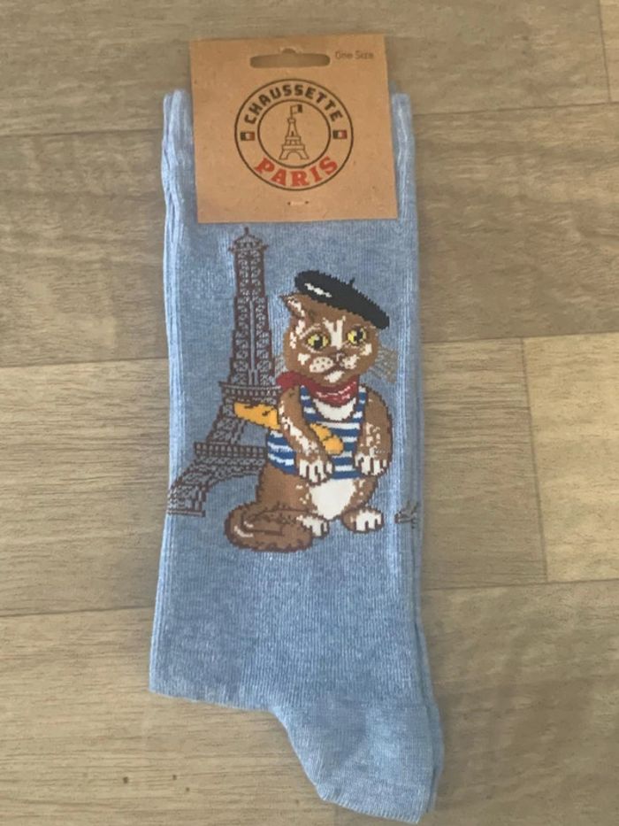Chaussettes Peintre Parisien Bleu collection