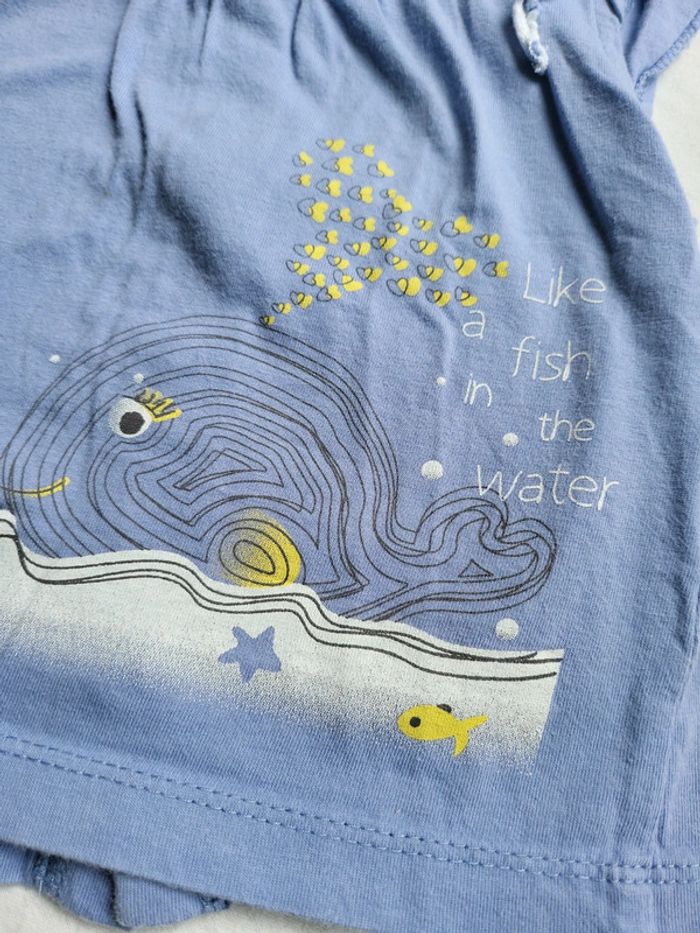 T-shirt mer baleine 18 mois - photo numéro 2