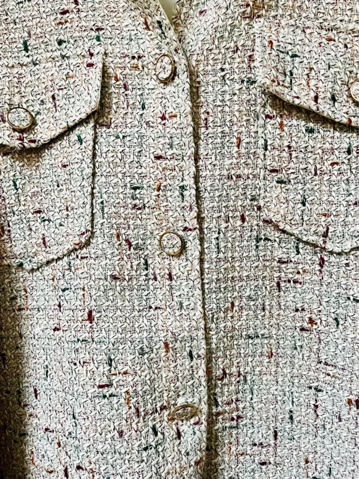 Veste chemise aspect tweed - neuve jamais portée - photo numéro 7