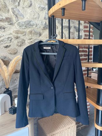 Veste blazer camaïeu taille 36-38 bleue marine
