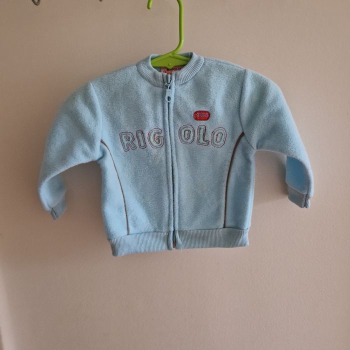 3 mois gilet bleu clair rigolo