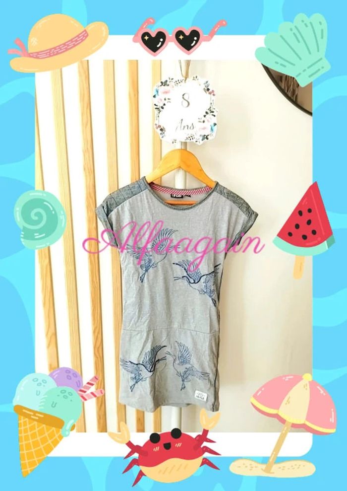 Robe grise Flo 8ans
