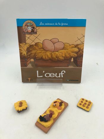 Livre + figurines Altaya les animaux de la ferme N•25 les œufs