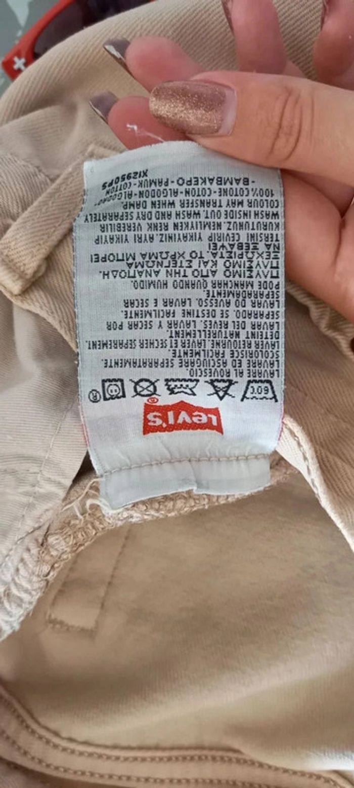 Jean évasé beige Levi's 501 W29 L34 - photo numéro 8