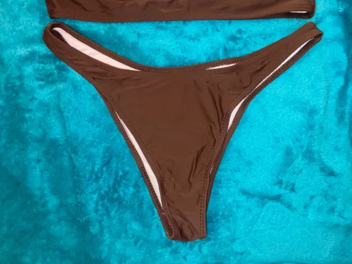 Maillot de bain marron SHEIN L - photo numéro 3