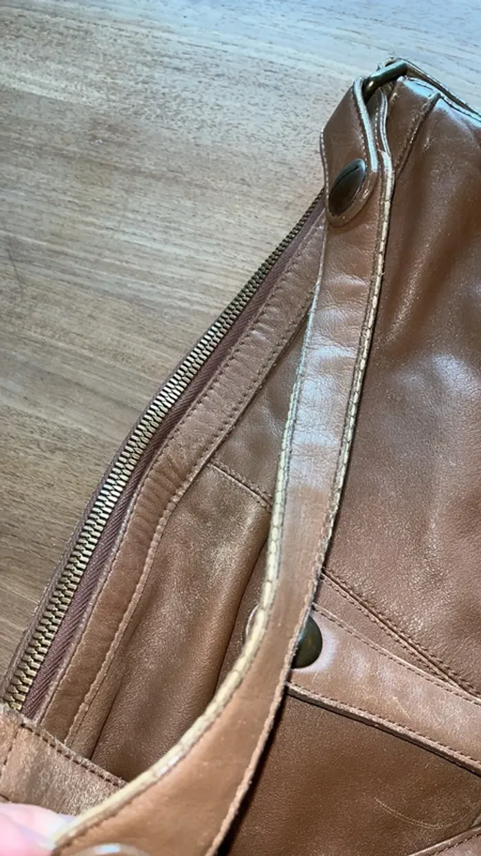 Sac Gérard Darel marron avec petit sac assortie - photo numéro 9