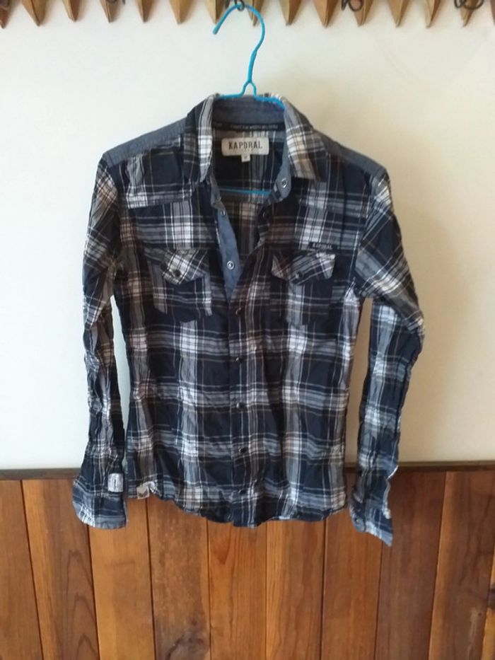 Chemise à carreaux kaporal