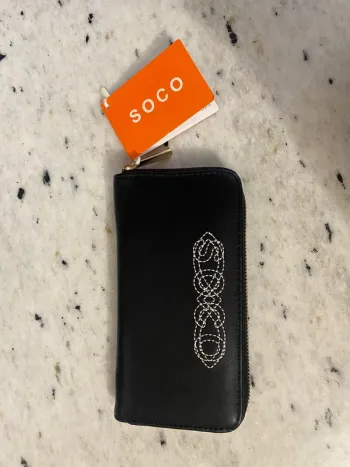 Porte feuille noir Soco neuf