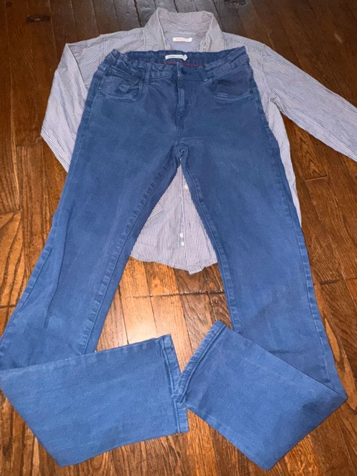 Chemise et jeans Monoprix 14 ans - photo numéro 3