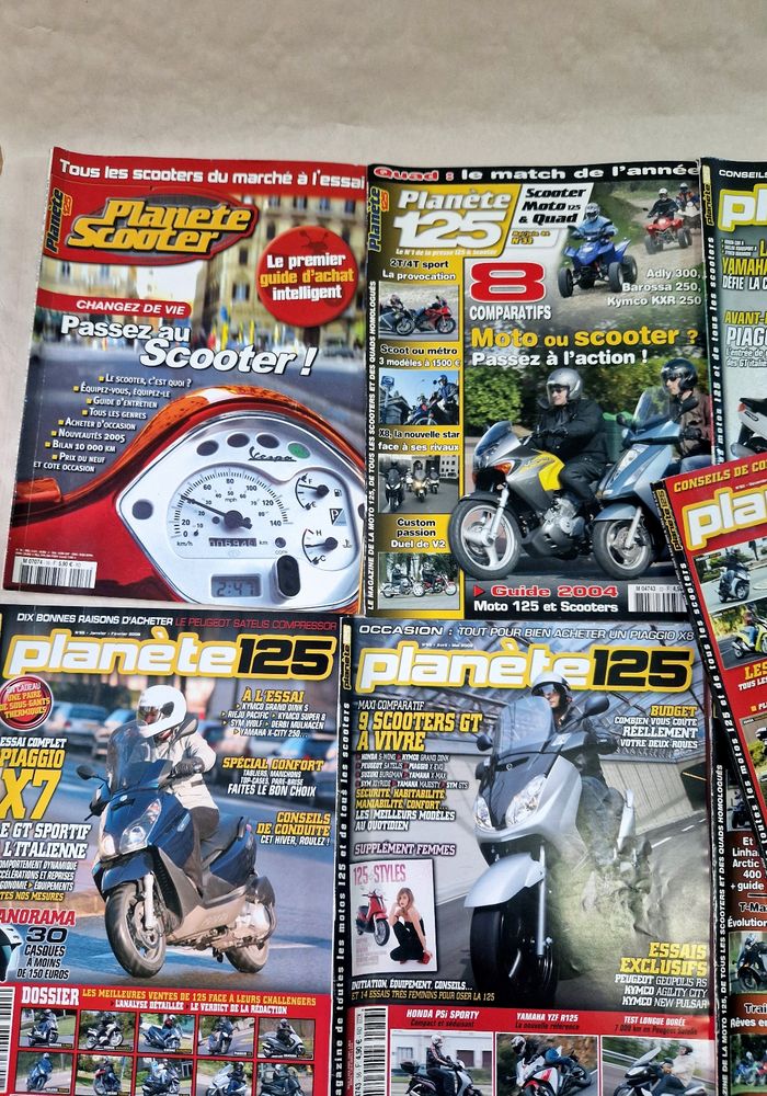 Lot de 16 revue / magazine moto  , planète 125 - photo numéro 2