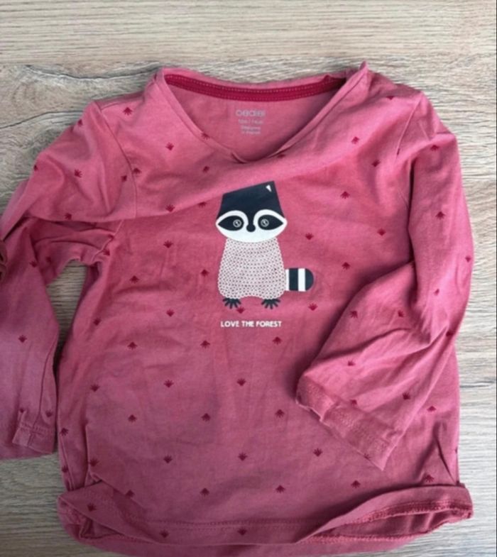 Lot 3 t-shirt manche longue 74 cm - photo numéro 4