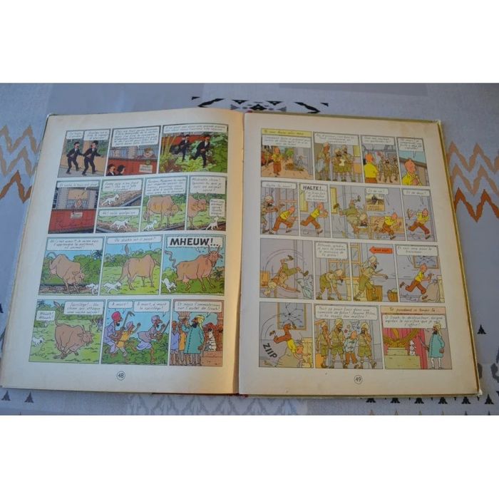 Tintin les cigares du Pharaon EO belge B15 1955 - photo numéro 9