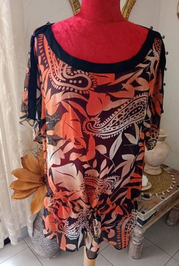 Blouse longue ouverte sur les bras neuve  - XXL