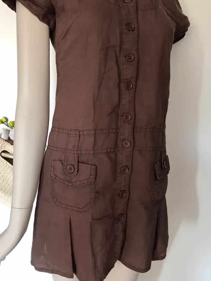 Robe saharienne marron neuve - photo numéro 3