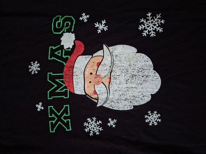T-shirt noir imprimé XMAS Taille L - photo numéro 3