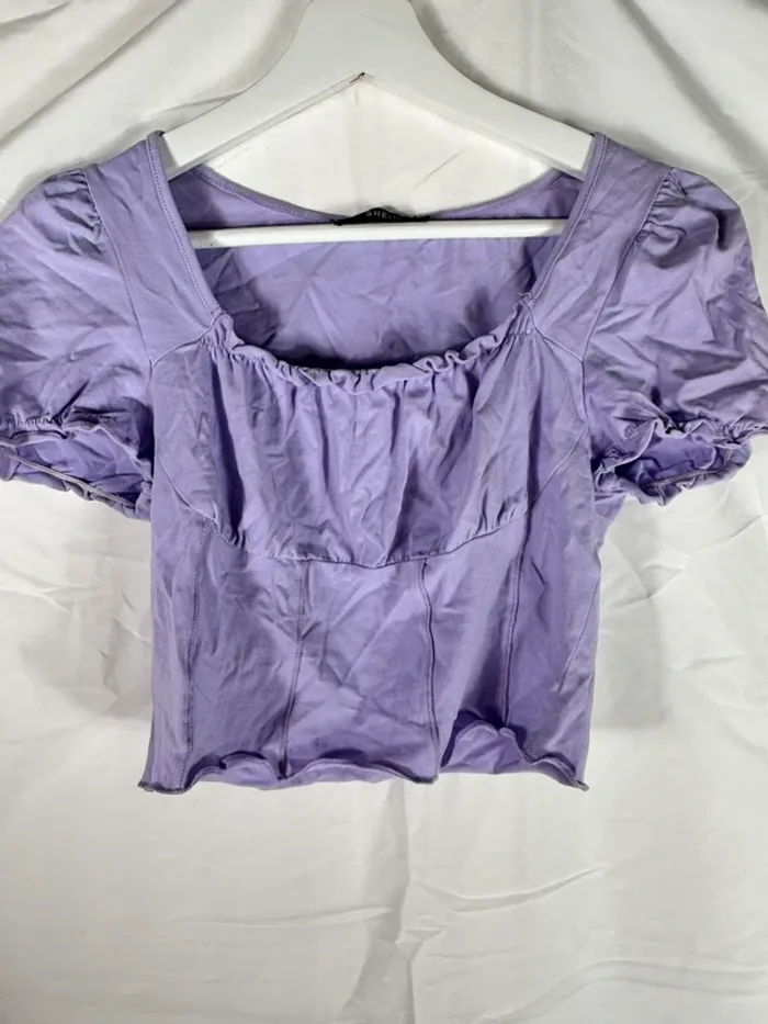 Top court violet pastel SHEIN