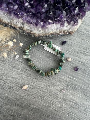 Bracelet en turquoise africaine véritable d’Afrique du Sud - Pierre naturelle