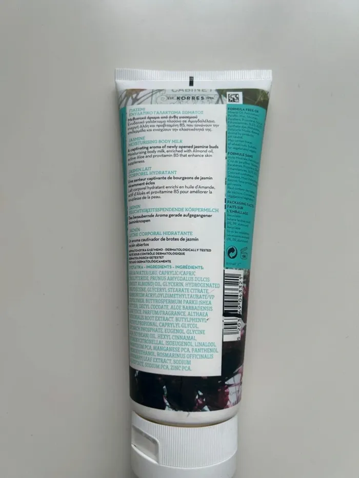 Korres body milk Jasmin 200ml neuf - photo numéro 2