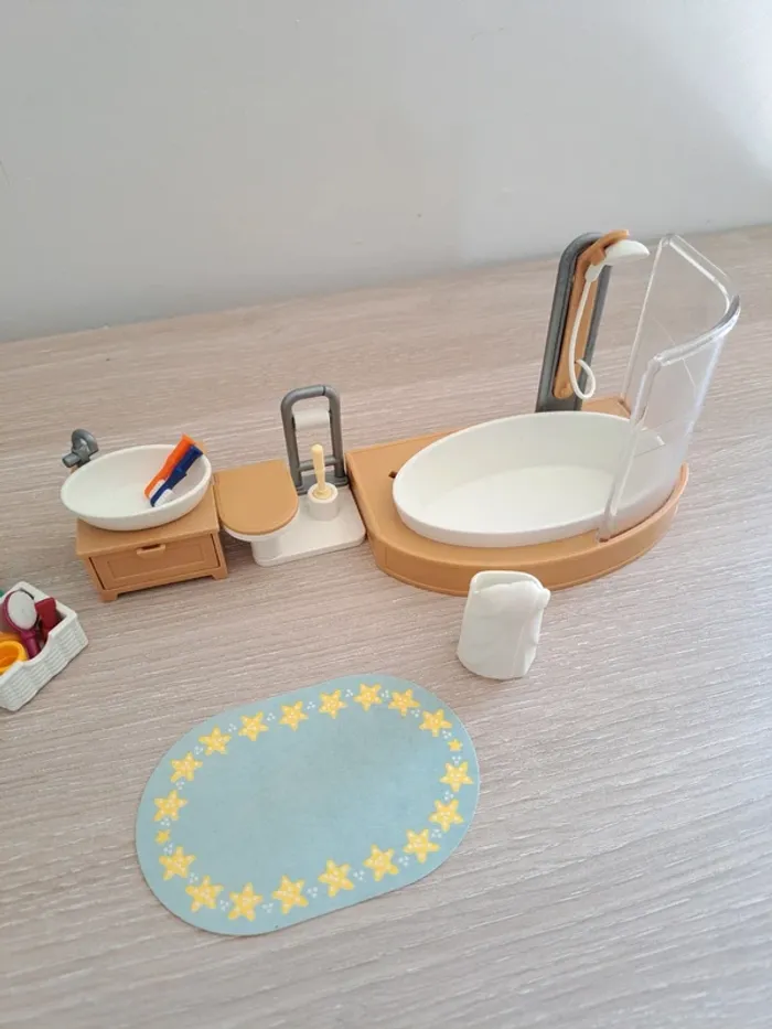 Playmobil 5330 Victorienne salle de bains avec baignoire et pare douche - photo numéro 3