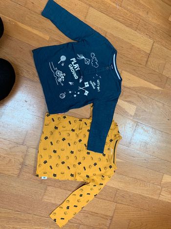 Lot 2 tee shirts manches longues 18 mois