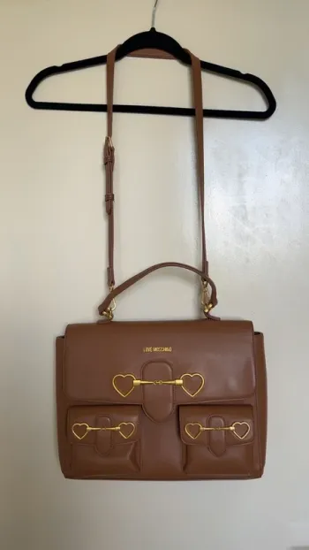 Sac à main Love Moschino marron camel 🤎