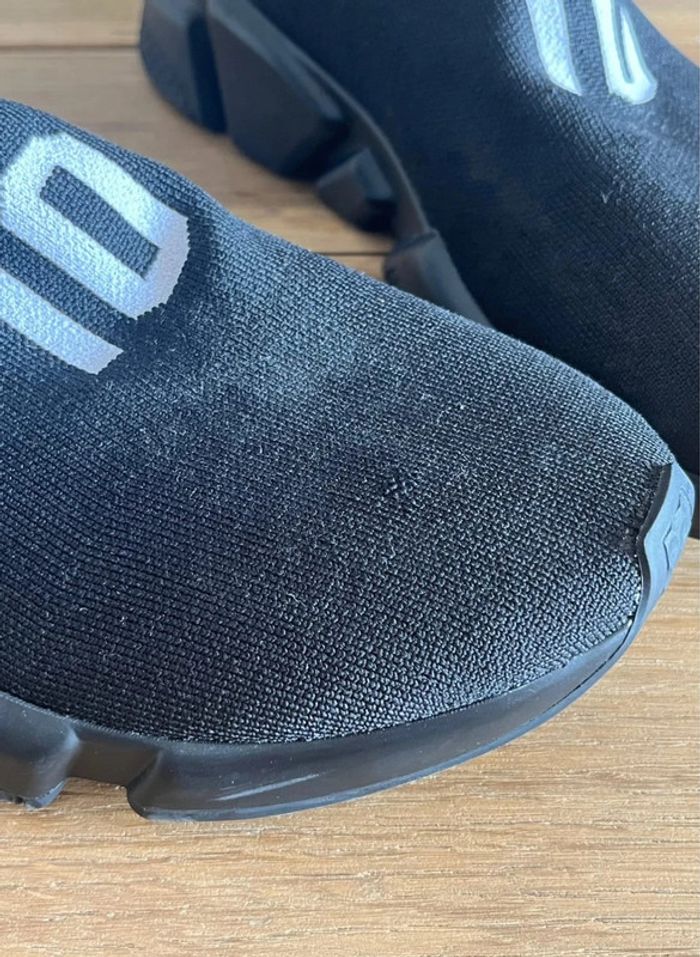 Balenciaga Speed 10 noires et blanches - photo numéro 3
