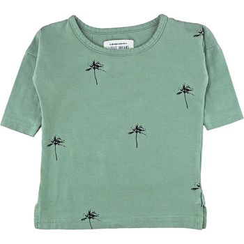 T-Shirt à manches longues 6-9 mois en coton bio et élasthanne Little Indians