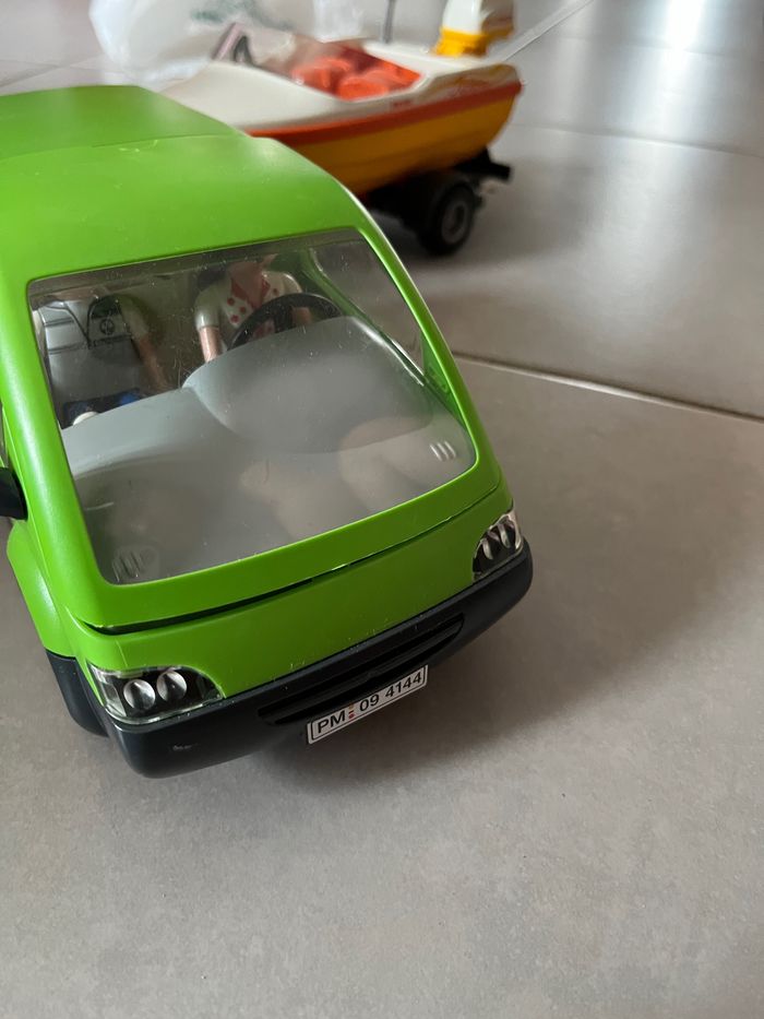 Playmobil voiture remorque porte bateau - photo numéro 5