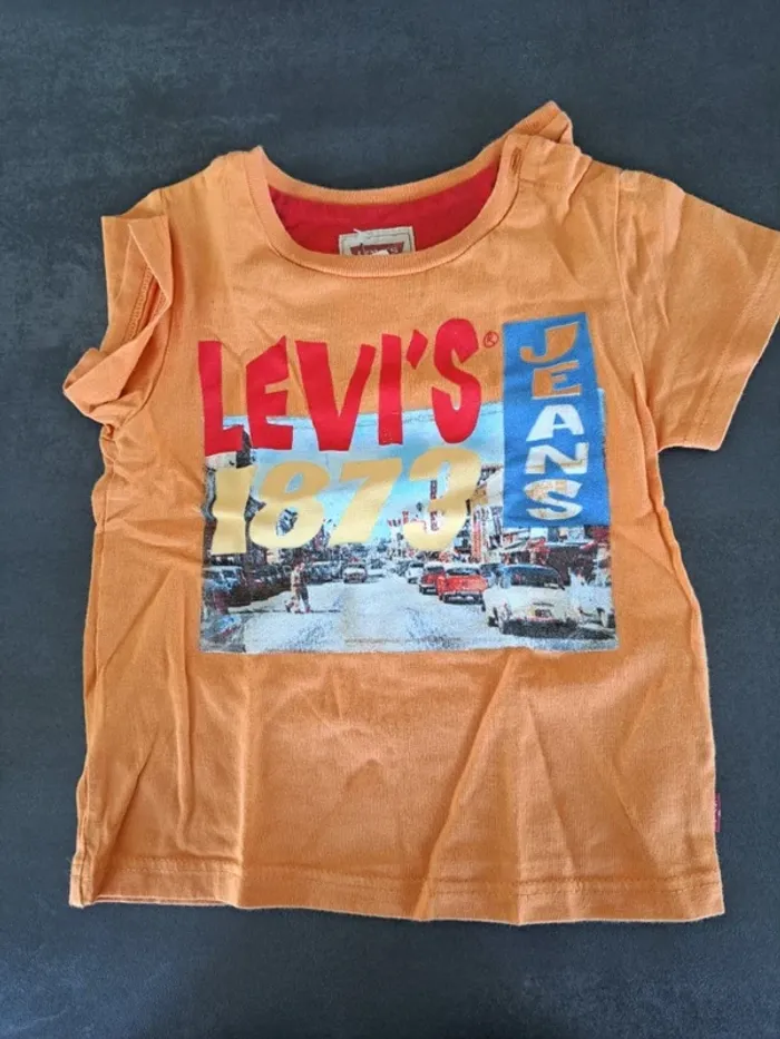 T-shirt orange levi's 24 mois
