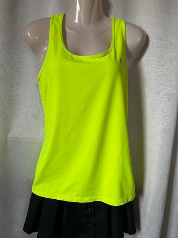 Débardeur t-shirt de sport jaune fluo 42 Domyos Decathlon