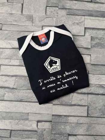 Body bébé LOSC - Officiel - Neuf - 12/18 mois