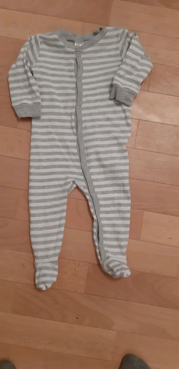 Pyjama gris 4/6 mois