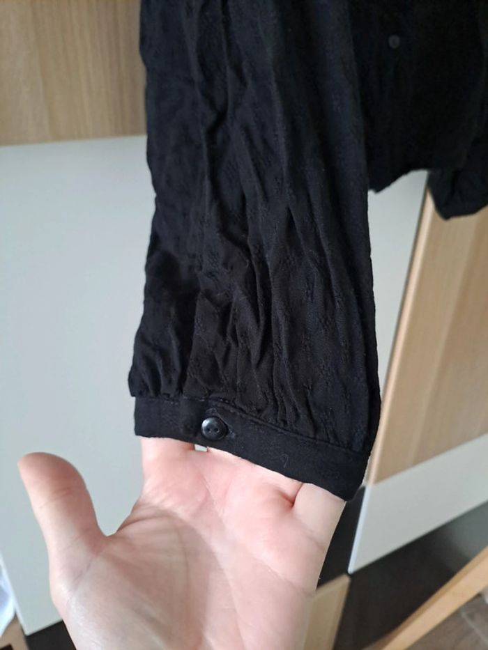 Beau chemisier original noir - photo numéro 3