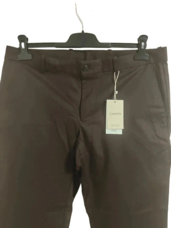 Skinny Chino Pants Mango Color Red wine - photo numéro 3